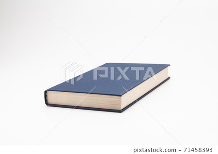 Dark blue Book on a white background Dark blue Book on a white background 71458393