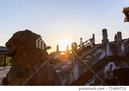 有明之裡那須那水孔子公園2020美麗的夕陽風光美麗的天空和孔子公園日本熊本縣菊池市 有明之裡那須那水孔子公園2020美麗的夕陽風光美麗的天空和孔子公園日本熊本縣菊池市 71460710