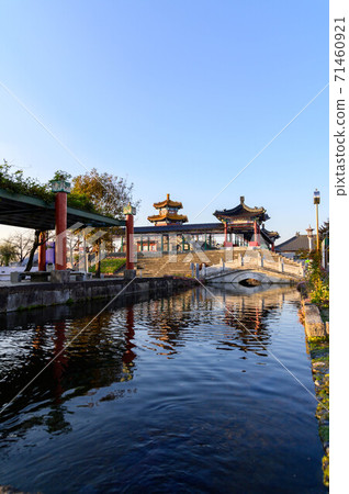 Ariake no Sato Shisui Confucius Park 2020 Beautiful sunset scenery Beautiful sky and Confucius Park Japan Kikuchi City, Kumamoto Prefecture Ariake no Sato Shisui Confucius Park 2020 Beautiful sunset scenery Beautiful sky and Confucius Park Japan Kikuchi City, Kumamoto Prefecture 71460921