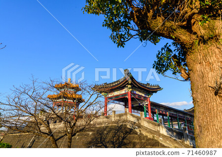 Ariake no Sato Shisui Confucius Park 2020 Beautiful sunset scenery Beautiful sky and Confucius Park Japan Kikuchi City, Kumamoto Prefecture Ariake no Sato Shisui Confucius Park 2020 Beautiful sunset scenery Beautiful sky and Confucius Park Japan Kikuchi City, Kumamoto Prefecture 71460987