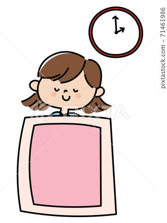 Illustration of a sleeping girl 71461986
