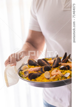 Popular Spanish dish Paella Popular Spanish dish Paella 71464073