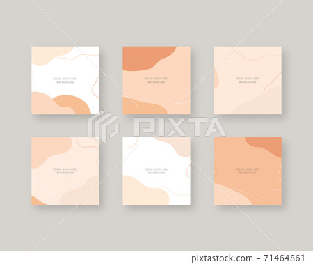 Social media post background. Modern memphis... - Stock Illustration  [71464861] - PIXTA