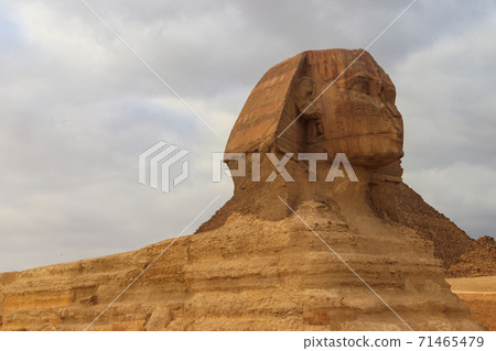 Close-up of Great Sphinx of Giza in Cairo, Egypt Close-up of Great Sphinx of Giza in Cairo, Egypt 71465479