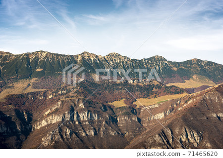 Mountain range of the Monte Baldo - Italian Alps Veneto Italy 71465620