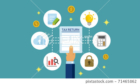 Final tax return / overseas withholding income tax image banner illustration Final tax return / overseas withholding income tax image banner illustration 71465862