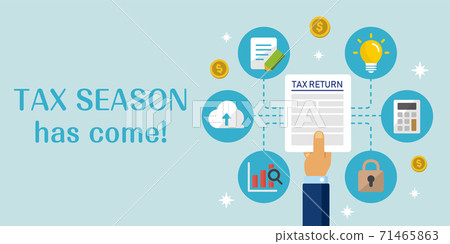 Final tax return / overseas withholding income tax image banner illustration Final tax return / overseas withholding income tax image banner illustration 71465863