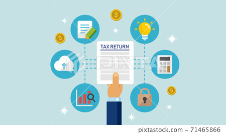 Final tax return / overseas withholding income tax image banner illustration Final tax return / overseas withholding income tax image banner illustration 71465866