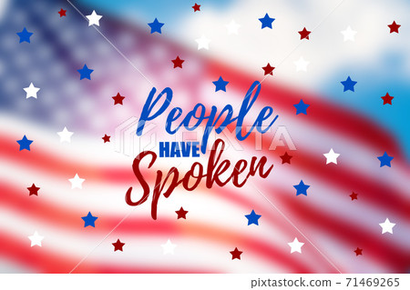 People have spoken. American flag waving in the wind People have spoken. American flag waving in the wind 71469265