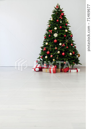 Christmas tree with gifts new year pine decor Christmas tree with gifts new year pine decor 71469677