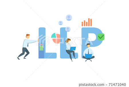 LLP, Limited Liability Partnership. Concept with keywords, people and icons. Flat vector illustration. Isolated on white. LLP, Limited Liability Partnership. Concept with keywords, people and icons. Flat vector illustration. Isolated on white. 71471040