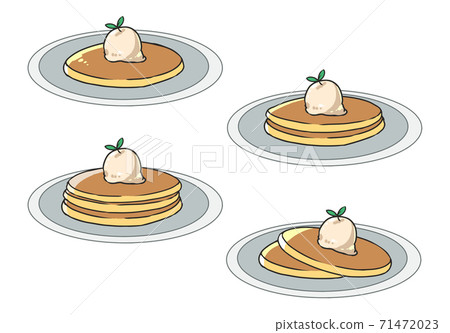 Pancake vanilla ice cream Pancake vanilla ice cream 71472023