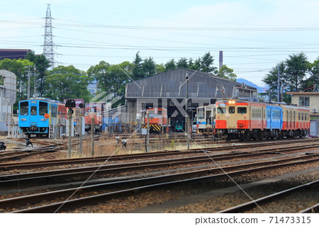 Mizushima Rinkai Railway depot and JNR car Mizushima Rinkai Railway depot and JNR car 71473315