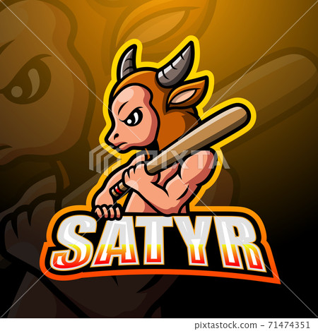 Satyr mascot esport logo design Satyr mascot esport logo design 71474351