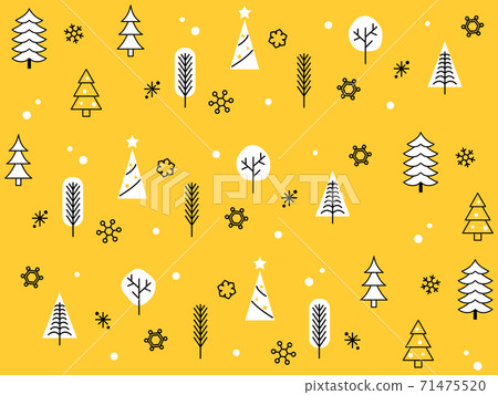 Christmas pattern_background yellow Christmas pattern_background yellow 71475520