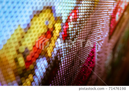CloseUp LED blurred screen. LED soft focus background. abstract background ideal for design. 71476198