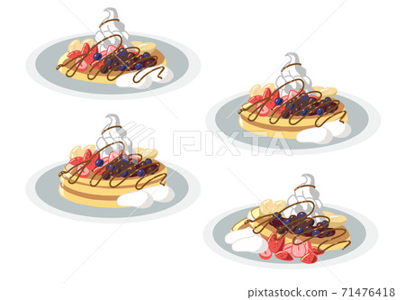 煎餅水果拼盤巧克力醬（無行） 71476418