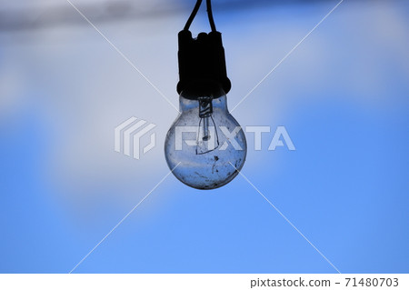 Bare light bulb image Bare light bulb image 71480703