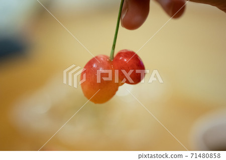 Twin cherries Twin cherries 71480858