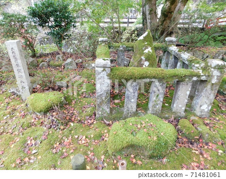 The pond monument of Yoshitaka Ouchi of Taineiji Temple 71481061