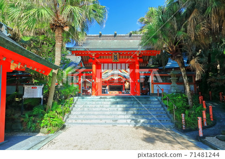 [Miyazaki Prefecture] Aoshima Shrine in fine weather 71481244