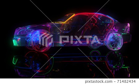 neon light for car glass