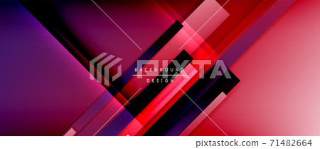 Dynamic lines on fluid color gradient. Trendy geometric abstract background for your text, logo or graphics Dynamic lines on fluid color gradient. Trendy geometric abstract background for your text, logo or graphics 71482664