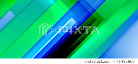 Dynamic lines on fluid color gradient. Trendy geometric abstract background for your text, logo or graphics 71482666
