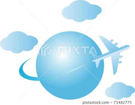 GOTO運動飛機旅行旅行形象插畫素材 GOTO運動飛機旅行旅行形象插畫素材 71482775