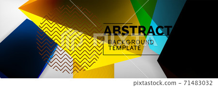 Low poly 3d geometric shapes, minimal abstract background. Vector illustrations for covers, banners, flyers and posters and other Low poly 3d geometric shapes, minimal abstract background. Vector illustrations for covers, banners, flyers and posters and other 71483032