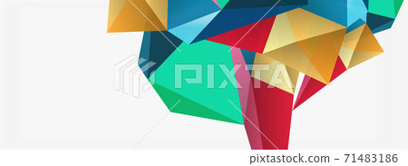3d mosaic abstract backgrounds, low poly shape geometric design 3d mosaic abstract backgrounds, low poly shape geometric design 71483186