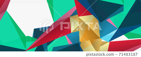 3d mosaic abstract backgrounds, low poly shape geometric design 3d mosaic abstract backgrounds, low poly shape geometric design 71483187