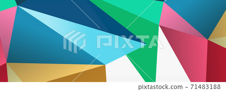 3d mosaic abstract backgrounds, low poly shape geometric design 3d mosaic abstract backgrounds, low poly shape geometric design 71483188