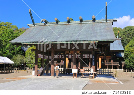 [宮崎縣]宮崎神宮在晴朗的天氣下 71483518