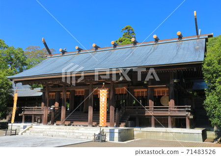 [Miyazaki Prefecture] Miyazaki Jingu Shrine under fine weather 71483526