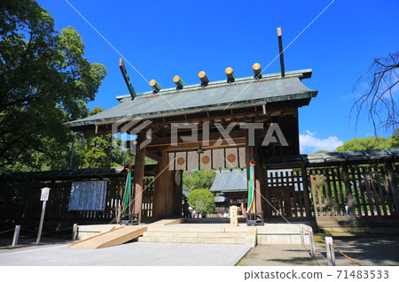 [Miyazaki Prefecture] Miyazaki Jingu Shrine under fine weather 71483533
