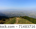 久留米美濃山脈的滑翔機山峰 71483716