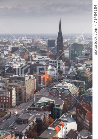 Hamburg, Germany. Aerial view at daytime 71484184
