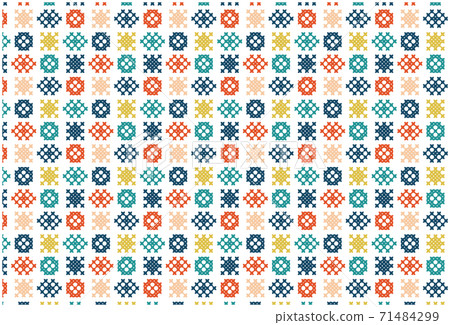 Cross-stitch geometric pattern pattern pattern Cross-stitch geometric pattern pattern pattern 71484299