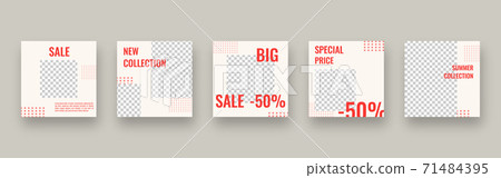 Social media template. Trendy editable social media post template. Mockup isolated. Template design. Vector illustration. Social media template. Trendy editable social media post template. Mockup isolated. Template design. Vector illustration. 71484395