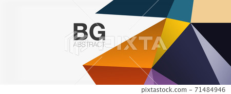 3d mosaic abstract backgrounds, low poly shape geometric design 3d mosaic abstract backgrounds, low poly shape geometric design 71484946