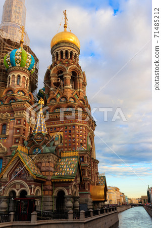 Church of the Savior on Spilled Blood or Cathedral of the Resurrection of Christ is one of the main sights of Saint Petersburg, Russia Church of the Savior on Spilled Blood or Cathedral of the Resurrection of Christ is one of the main sights of Saint Petersburg, Russia 71485212