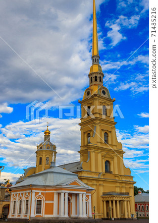 Peter and Paul Cathedral at Peter and Paul fortress in St. Petersburg, Russia Peter and Paul Cathedral at Peter and Paul fortress in St. Petersburg, Russia 71485216