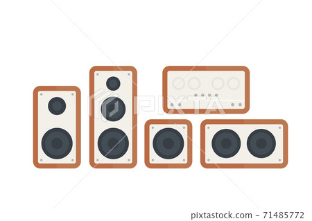 audio speakers vector illustration audio speakers vector illustration 71485772