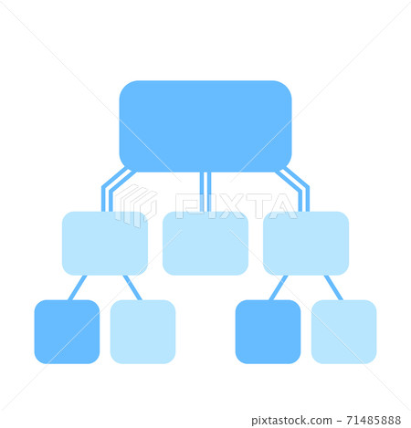 flowchart vector template, blue on white flowchart vector template, blue on white 71485888