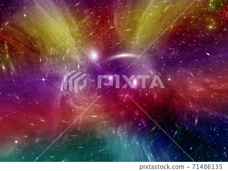 galaxy in a free space. 3D rendering 71486135