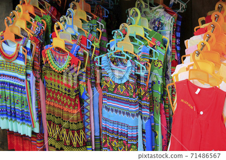 Native clothing Sapa, Vietnam Native clothing Sapa, Vietnam 71486567