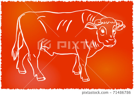 Print-style Japanese beef painting Print-style Japanese beef painting 71486786