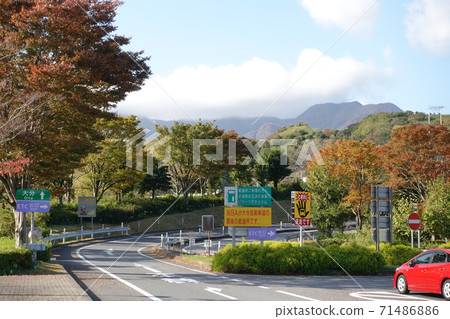 東九州高速公路別府SA / SIC的秋色 71486886