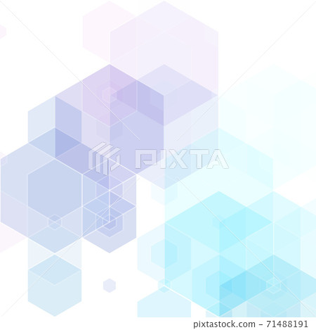 Template Design , Geometric blue Hexagon abstract background eps10 71488191